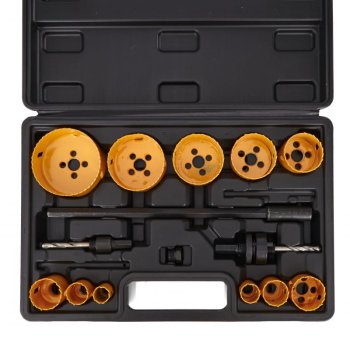 Kraft&Dele KD10758 Sada vykružovacích vrtáků do dřeva a kovu 17 ks