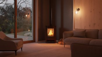 HS FLAMINGO krbová kamna MASTERFLAMME Piccolo I - hnědá - sametová