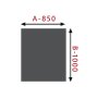 HS Flamingo sklo pod kamna - Obdelník 850x1000 mm / 8 mm