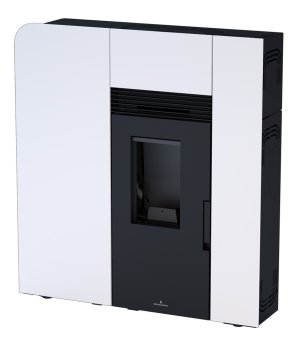 Peletová kamna Bronpi CLEO, 10 kW, bílá