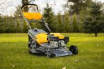 Benzínová sekačka na trávu s pojezdem POWERMAT PM-KSS-5S, 5HP, 40,6 cm