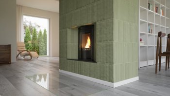 HS FLAMINGO krbová vložka AQUAFLAM 7 PANORAMA s výměníkem a základní regulací