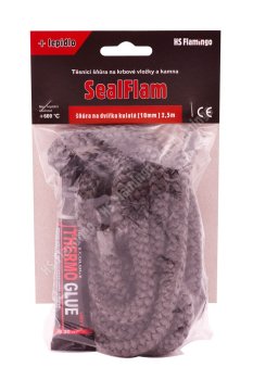 Těsnící šňůra na dvířka kulatá + lepidlo 10mm 2,5m