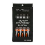 Kraft&Dele KD10891 sada kovových pilníků na kovy 200mm 5ks