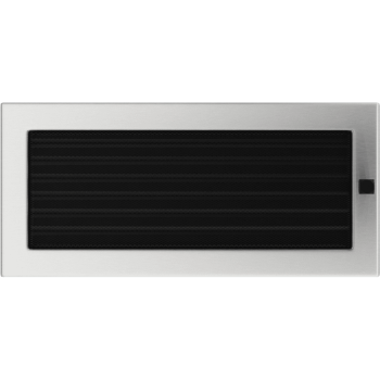 Krbová mřížka 17x37 BASIC broušený nerez s žaluzií