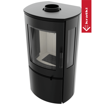 KRATKI krbová kamna FALCON View - černá