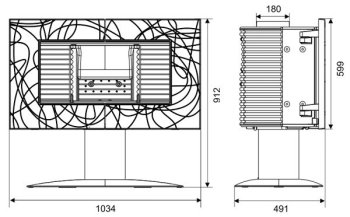 INVICTA krbová kamna SYMPHONIA antracit 6115-44