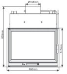 Krbová vložka NORDflam LB 800 PW s výměníkem, 14 kW