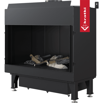 KRATKI Krbová plynová vložka LEO 70/G30/50MBAR na propan butan, levé prosklení