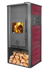 BLIST krbová kamna ROMA E s výměníkem - červená