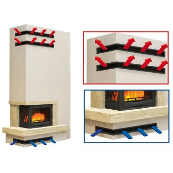 Krbová mřížka Otevřená 80x6cm - nerez