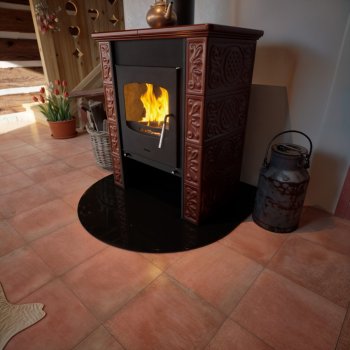 HS FLAMINGO kachlová kamna BALI - hnědá