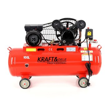 Kraft&Dele olejový kompresor dvoupístový 100l 230V KD402 (II. jakost)