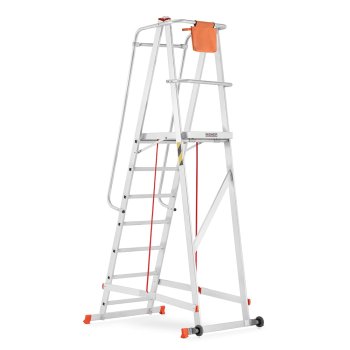 Higher hliníkový skladový žebřík 7 stupňů 81PRO S-8106