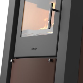 HS FLAMINGO krbová kamna AMOS - hnědá sametová