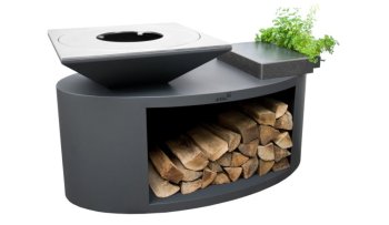 ARTISS Zahradní gril G3 Grafit s deskou z uhlíkové oceli