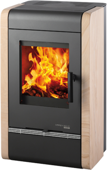 HAAS+SOHN krbová kamna AVESTA II, černá/Woodstone