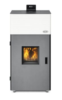 Peletová kamna s výměníkem BLIST Sahara 21, 21 kW, černá