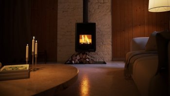 HS FLAMINGO krbová kamna DELUXE SENAI - hnědá sametová