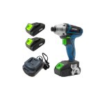 Kraft&Dele KD3406 AKU rázový utahovák 21V, 380Nm + 2x baterie a nabíječka