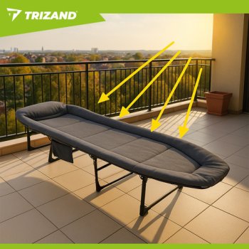Skládací kempingové lehátko TRIZAND 25380