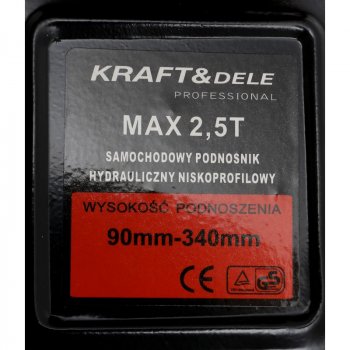 Kraft&Dele KD1362 pojizdný nízkoprofilový hydraulický zvedák 2,5t