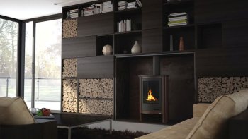 HS FLAMINGO krbová kamna MASTERFLAMME Piccolo I - hnědá - sametová