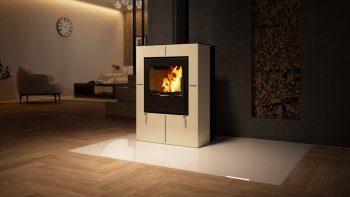 HS FLAMINGO krbová kamna EVENES - krémová