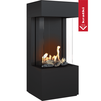 KRATKI Krbová plynová kamna LEO HB/45/68/G31/37MBAR na propan, 3 skla