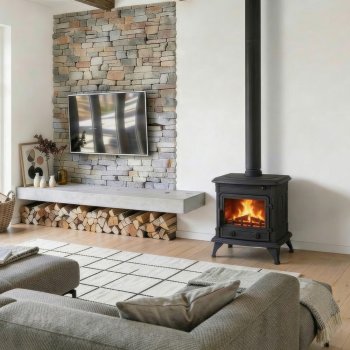 Krbová kamna NORDflam ASTI, 10 kW, černá