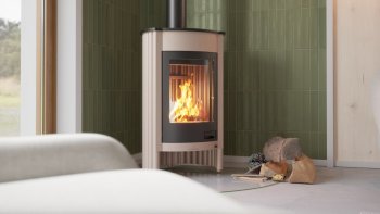 HS FLAMINGO krbová kamna MASTERFLAMME Medie I - krémová