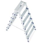 Dvoustranný žebřík HIGHER S-1206, 2x6, pracovní výška 334 cm