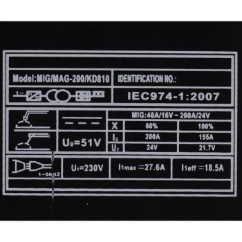 Kraft&Dele KD810 invertorová svářečka MIG/MAG 200A