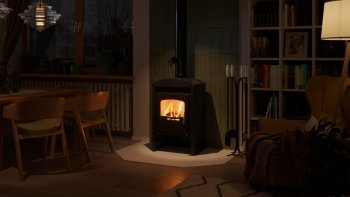 HS FLAMINGO krbová kamna STAVANGER - černá