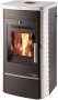 HAAS+SOHN kachlová kamna ALYTUS II s výměníkem - černá/bílá kachle
