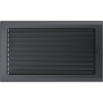 Krbová mřížka 22x37 BASIC grafitová s žaluzií