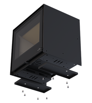 Krbová kamna BRONPI ARUS, 7 kW, černá