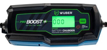 WUBER Mikroprocesorová nabíječka baterií 6-12V 4A W14250