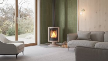 HS FLAMINGO krbová kamna MASTERFLAMME Piccolo II - krémová