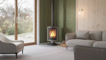 HS FLAMINGO krbová kamna MASTERFLAMME Piccolo II - šedá