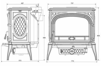KAWMET krbová kamna Premium SPHINX S6 ECO