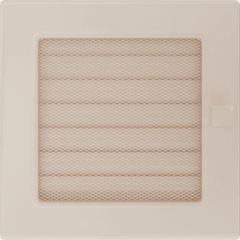 Krbová mřížka 17x17 BASIC krémová s žaluzií