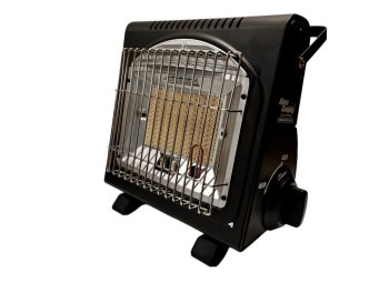 Alpen Camping IK-1100 přenosný plynový ohřívač a vařič 2v1 - šedý