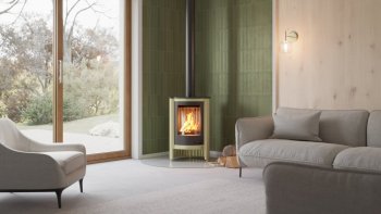 HS FLAMINGO krbová kamna MASTERFLAMME Piccolo I - olivová