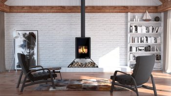 HS FLAMINGO krbová kamna DELUXE SENAI - černá