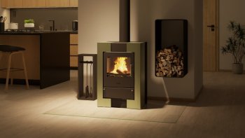 HS FLAMINGO krbová kamna ESPO II - olivová