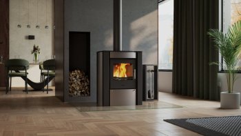 HS FLAMINGO krbová kamna AMOS - šedá