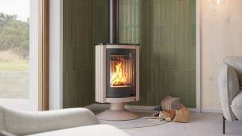 HS FLAMINGO krbová kamna MASTERFLAMME Piccolo II - krémová