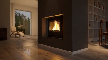 HS FLAMINGO krbová vložka AQUAFLAM 25 ROVNÁ s výměníkem a základní regulací