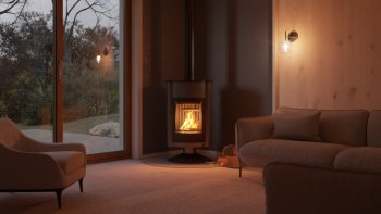 HS FLAMINGO krbová kamna MASTERFLAMME Grande II - šedá